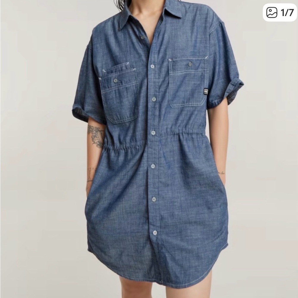 G-Star Blue Denim Dress